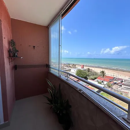 Flat A Beira-Mar Com Vista Para A Praia Do Meio Natal Exterior photo